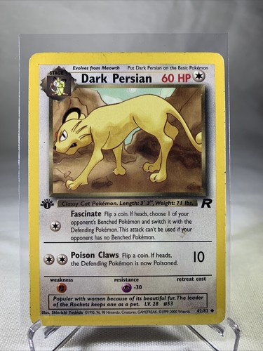 Dark Persian 42 82 1st Edition NM Near Mint Team Rocket Non Holo dark-persian-42-82-1st-edition-nm-near-mint-team-rocket-non-holo