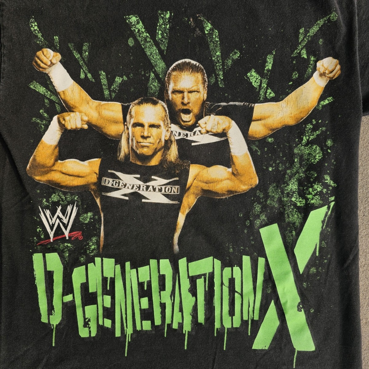 Vintage Y2K WWE D-Generation X Triple H Shawn Michaels tshirt 2007