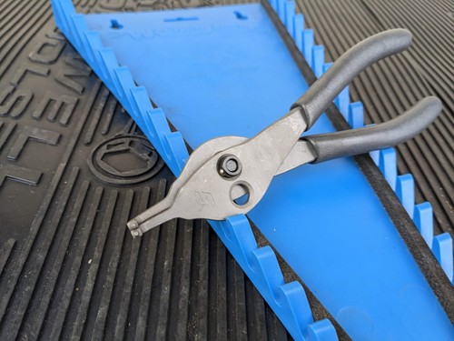 #ap937 Snap-on Tools USA NEW DARK TITANIUM 90° .047 Snap Ring Pliers SRPCR4790DT - Picture 12 of 15