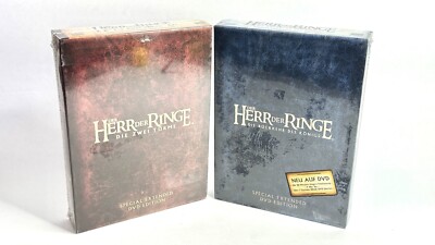 dvd D.H.D.RINGE sp.exte.edition DIE ZWEI TÜRME+ RÜCKKEHR DES KÖNIGS 8 dvds. Neu