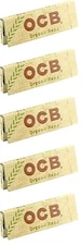 5x OCB Organic Rolling Papers Single Wide 50Lvs Best Price! FREE USA Shpd