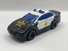 Vintage 1993 Hot Wheels Police Car Black & White With Spoiler WT40