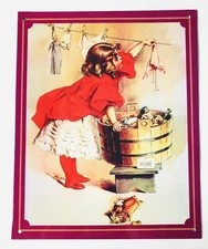 IVORY SOAP GIRL Retro Metal Sign Laundry Art Tin Decor 12'' x 9.5''