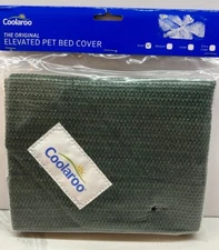 The Original Elevated Pet Bed Cover by Coolaroo, Small, Green