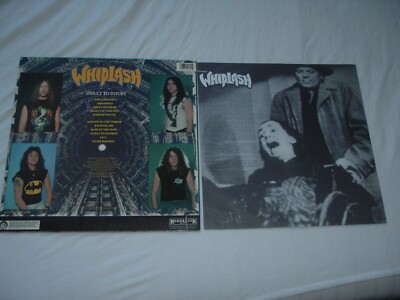 WHIPLASH Insult To Injury '89 RARE !! US 1st press NMint awesome