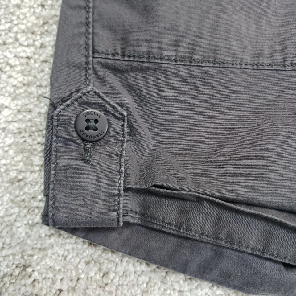 Pantalones Cortos Social Standard By Sanctuary Para Mujer S Gris Utilidad Puños Cintura Elástica Foto 3 de 4