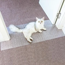 Non-Slip Cat Scratch Carpet Protectors for Doorway 5.2FT Carpet Protectors fo...