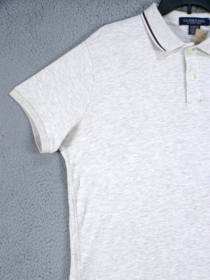 США POLO ASSN взрослых большой рубашка-поло Slim Fit роскошь подходит с белый поло логотип мужчин - Изображение 3 из 4