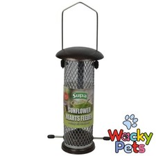 SUNFLOWER HEARTS FEEDER for WILD BIRD SUPA ALL METAL  HANGING SEED STATION