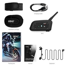 EJEAS Referee Intercom 2Way 1200M Football Sports 6 people Bluetooth Headset
