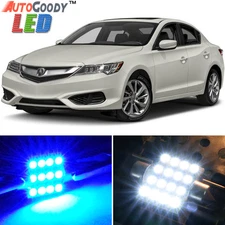 8 x Premium Blue LED Lights Interior Package Kit for Acura ILX 2013-2015 + Tool