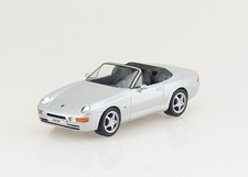 Porsche 968 Cabrio 1993 silber 1:43 De Agostini Modellauto