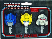 Transformers Autobots Vs Decepticons - Gumkey Covers / SchlüSsel Caps 3Er Set