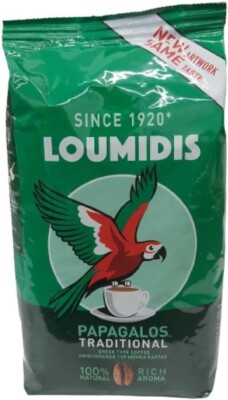 Loumidis Griechischer Kaffee Papagalos gemahlen traditionell 490g