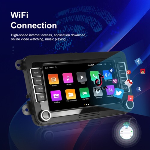 7" Android13 Autoradio DAB+ GPS Kamera für VW Golf 5 6 Passat Touran Polo Tiguan - Bild 16 von 23