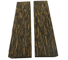 Black Palm Knife Scale 5x 1-1/2x 3/8 Woodturning Bookmatched Set- Free Shipping