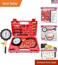 0-140psi Fuel Pressure Tester Kit For Cars Trucks And Motorcycles