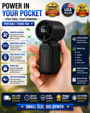 Portable Mini Fan Handheld: Personal Travel Fan USB Rechargeable - 100 Speed Tur