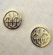 2 x Beretta GRIP MEDALLIONS For all Beretta Grips 24K Real Gold Plated 15MM