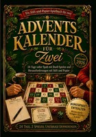 Adventskalender Duell-Spiele 24 Tage Herausforderungen Stift Papier Weihnachten