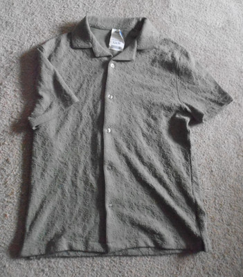Steel & Jelly Men's Small Green Shirt NWT Made/India Cotton Blend Machine Wash