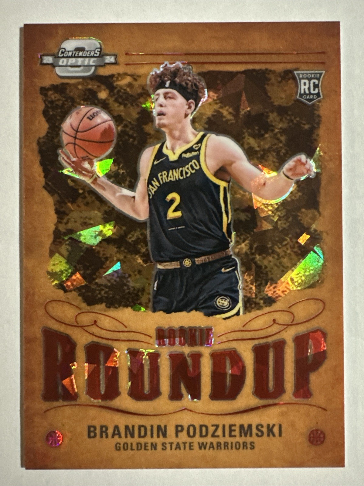 2023-24 Panini Contenders Optic BK Brandin Podziemski Rookie Roundup /175 RC