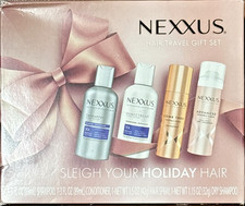 2X Nexxus 4 Pc Hair Travel Gift Set - Shampoo, Conditioner, Hair Spray