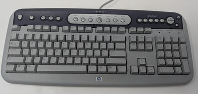 Vintage HP SK 5181 Wired PS/2 Desktop Computer Keyboard 5185-1596 Clicky
