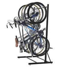 Freestanding Bike Rack for Garage - Hold Up to 5 Bicycle Vertical Bike Stand 