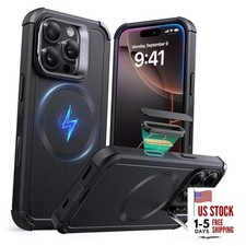 for Case with Stash Stand, Camera iPhone 16 Pro A-Camera Control-Black