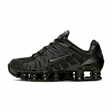 Nike Shox Herren Sneaker EU 43 Schwarz Low Top Schnürung reflektierend