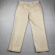 VTG Polo Ralph Lauren Preston Chino Pants Men's 36x32 Measured 36x30 Beige