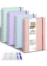 OWSC 4 Pack Dotted Spiral Notebook, Hardcover Notebooks for Work A5 Dot