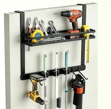 Broom Holder Door Mount,Door Mounted Broom and Mop Holder with Dual Tool Hook...