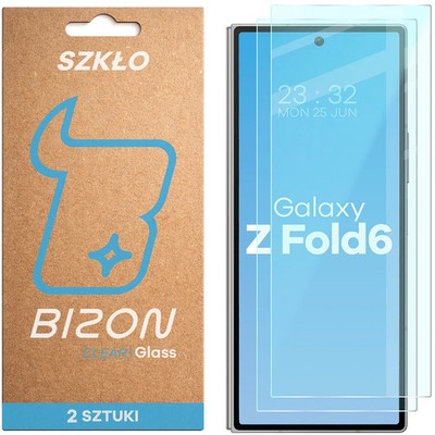 2x Schutzglas für Galaxy Z Fold6 Bizon Displayschutzglas Hartglas Handyglas Glas