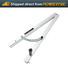 POWERTEC 71035 Table Saw Angle Cutting Jig for Creating Tapered Cuts | 24-Inch