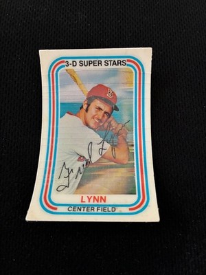 FRED LYNN 1976 3D KELLOGGS SUPER STARS BASEBALL CARD