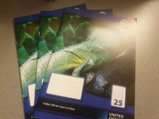 3 Schulhefte DIN A4 Liniert mit Rand (25)