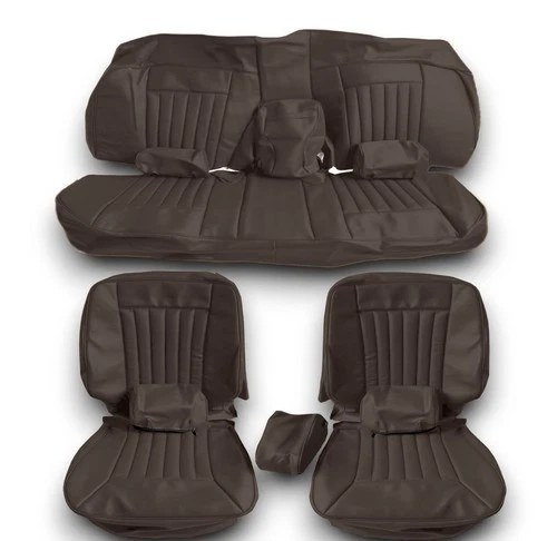 New Seat Covers For Mercedes W126 SE SEL 1st Series 1979-1985 Sedan, Brown
