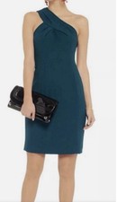 Tory Burch Women’s Winter Teal Color One Shoulder Dress Size 10 NWT Retail $375