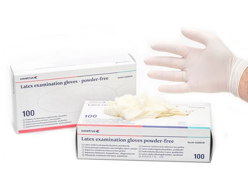 Covetrus Latex White Powder-Free Examination Gloves 100pk - Small