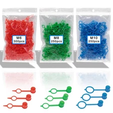 800pcs M6 M8 M10 Polyethylene Plastic Oil Grease Gun Zerk Fitting Dust Cover Cap