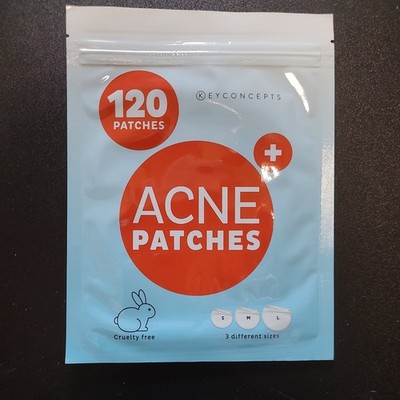 KeyConcepts 120 Count Multiple Sized Acne Patches With Tea Tree And Hydrocolloid