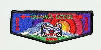 Tahoma Lodge 348 Mount Rainier Council WA S9b Flap BLK Bdr