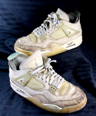 Nike Air Jordan 4 SP x Off-White Mid Sail W Retro 4 Size US 10.5 - Visible Wear
