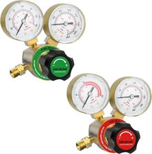 Oxygen Acetylene Regulator Set, CGA540 and CGA200 Inlet Connection 3/8-24 (Type 