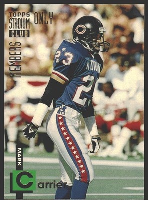 Mark Carrier #33 1994 Stadium Club Members Only 50 Chicago Bears