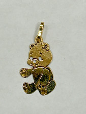 10k Yellow gold Teddy bear Charm Pendant .4 grams