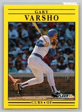 1991 Fleer - Gary Varsho #435 #413 Chicago Cubs Baseball Card