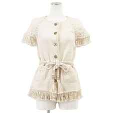 CHANEL M tiers d  Art Paris NY Egypt Knit Cardigan 18C P58186 Women Size 3...